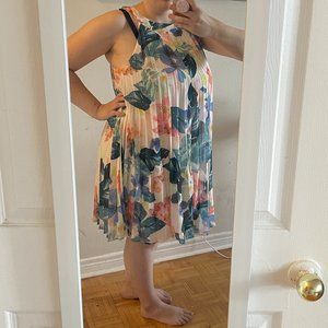 Floral Pastel Trapeze Dress